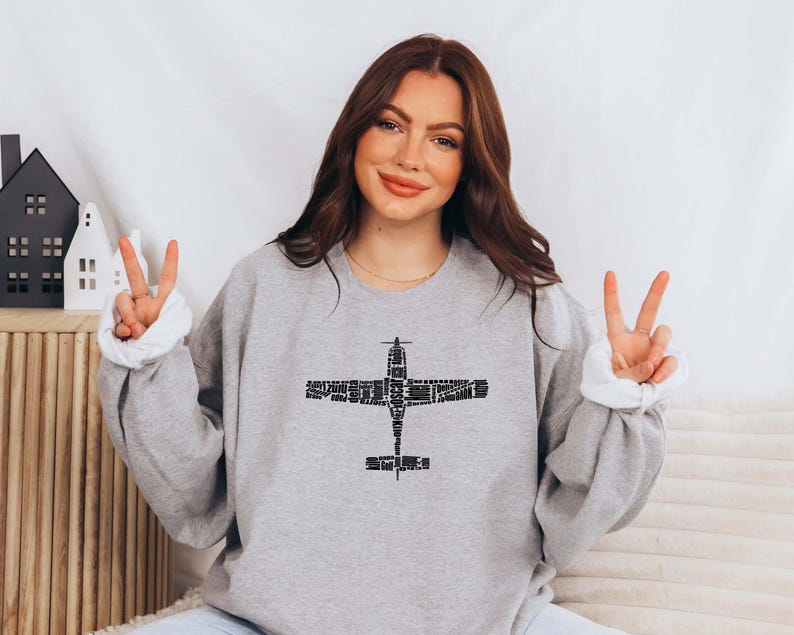 Military Phonetic Alphabet Plane Sweatshirt, Pilot Shirt, Plane Sweatshirt, Airplane Mode Sweatshirt, Airplane Shirt, Travel Sweater, image 4