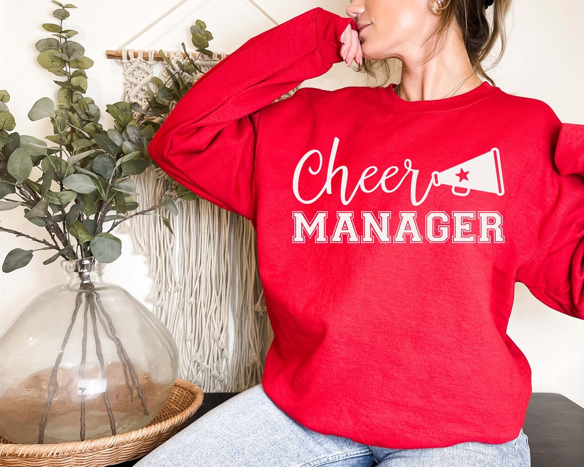 Cheer Manager Sweatshirt Cheer Coach Sweatshirt Cheerleader Etsy