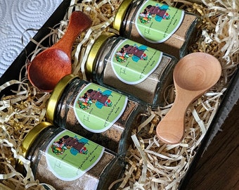 Handmade spice gift box l Spices selection box l Seasoning gift set l Spice Rub l Cameroon spice | Gift for her | Gift for him | Tatistores.