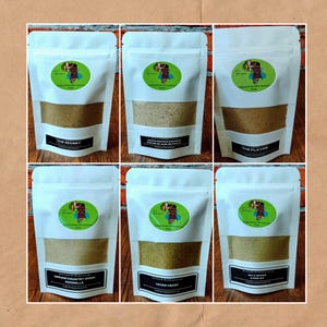 Gourmet Gewürzpackung / Kamerun Gewürze / Gewürz Geschenkset / Tatispices / Mbongo / gemahlene Country Zwiebel / Penja weisser Pfeffer / The Secret