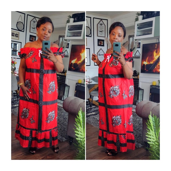 Off Shoulder Ankara Maxi Summer Dress African Print Dress African Clothing Maxi Summer Dress Long Boubou Maxi Dress robe Pagne Wax Etsy UK