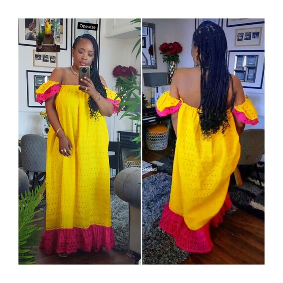 Robe en dentelle africaine sale