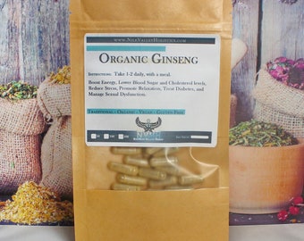 Organic Ginseng Herbal Capsules