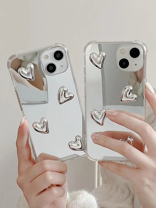Luxury Mirror Plating Phone Case Mirror Phone Cover For iPhone Silicone  Reflex