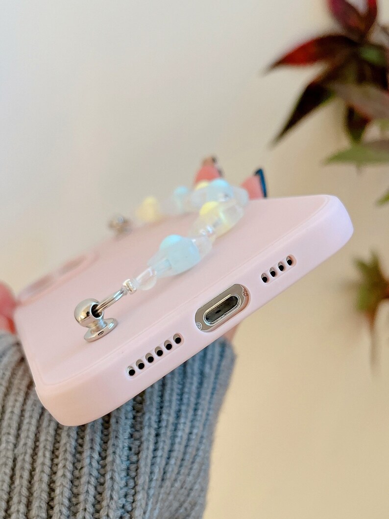 Pastel Flower Print Bead Chain Phone Case for Iphone 11 12 13 Etsy