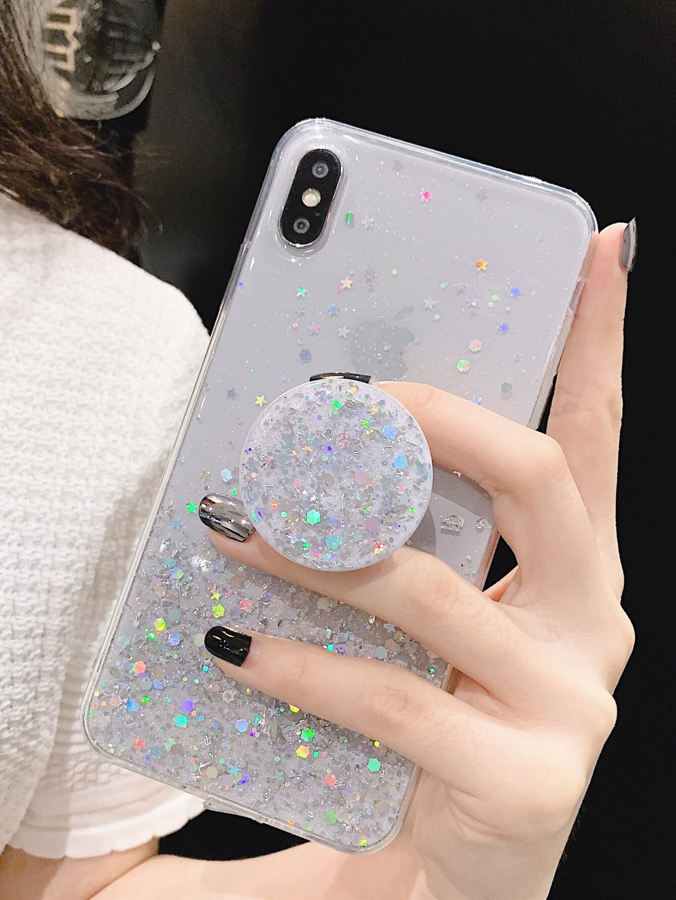 Glitter Stars Case Iphone 11 12 13 Max Cover - Etsy