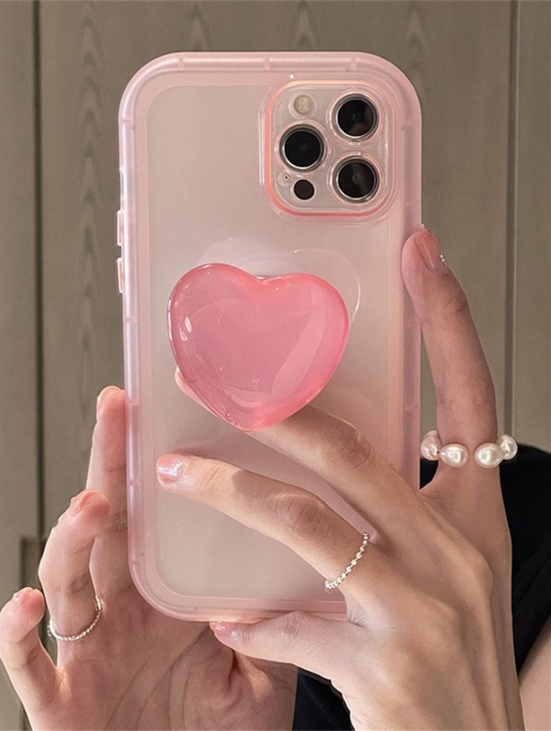 Cute Pink Heart Phone Case iPhone 11 12 13 14 Pro Max Cover Etsy