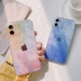 Watercolor Rainbow Transparent Phone Case For iphone 13 Pro Max 12 Mini 11 X XS XR 7 8 Plus SE 2020 Luxury Fashion Soft Back Cover Tie-Dye 