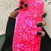 holographic fragment neon phone case card holder for iPhone 11 12 Pro Max 12Pro XR XS Max 8 7 Plus silicon shockproof prism cover iridescent 