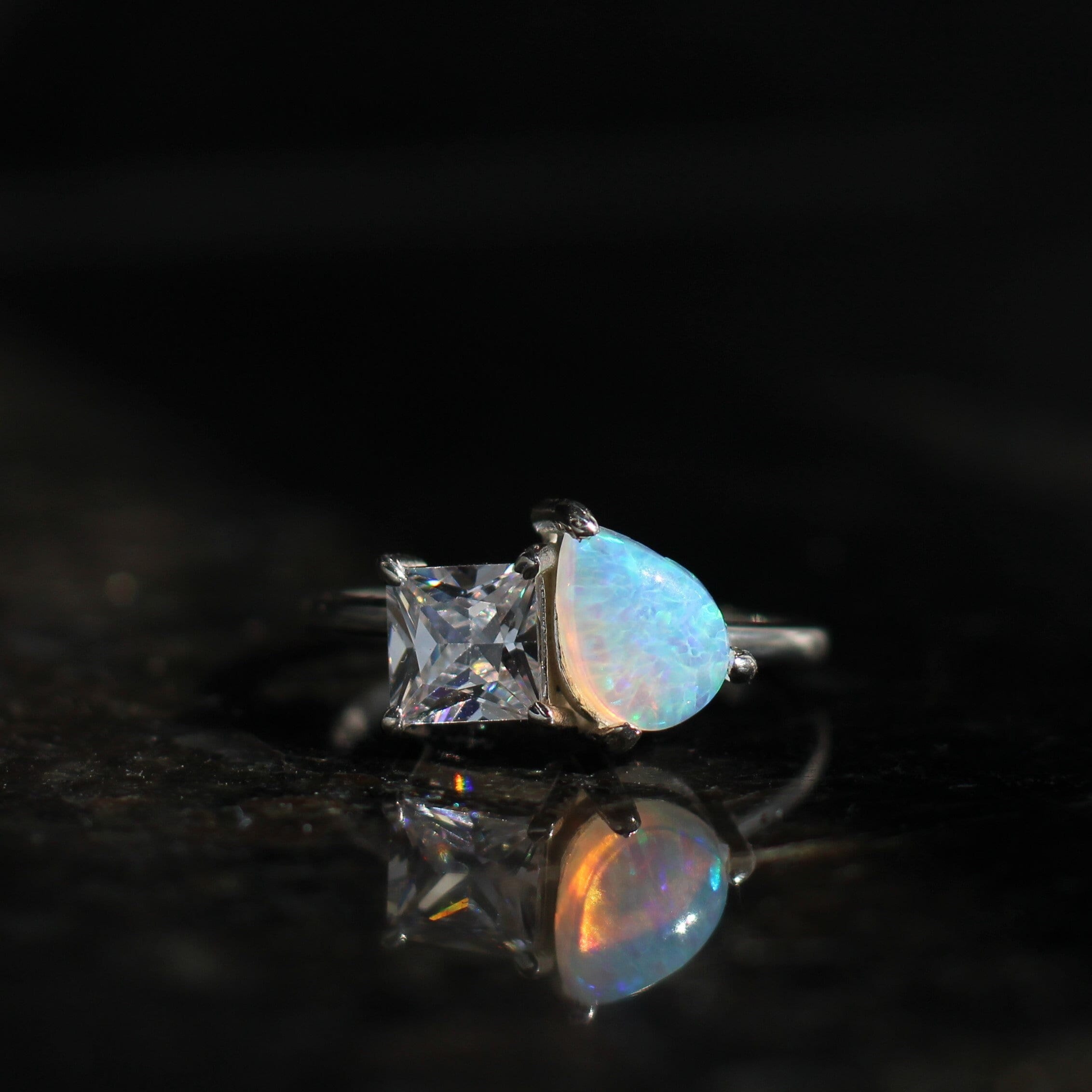 Opal princess deals cut ring