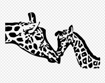 Download Mom And Baby Giraffe Svg Etsy