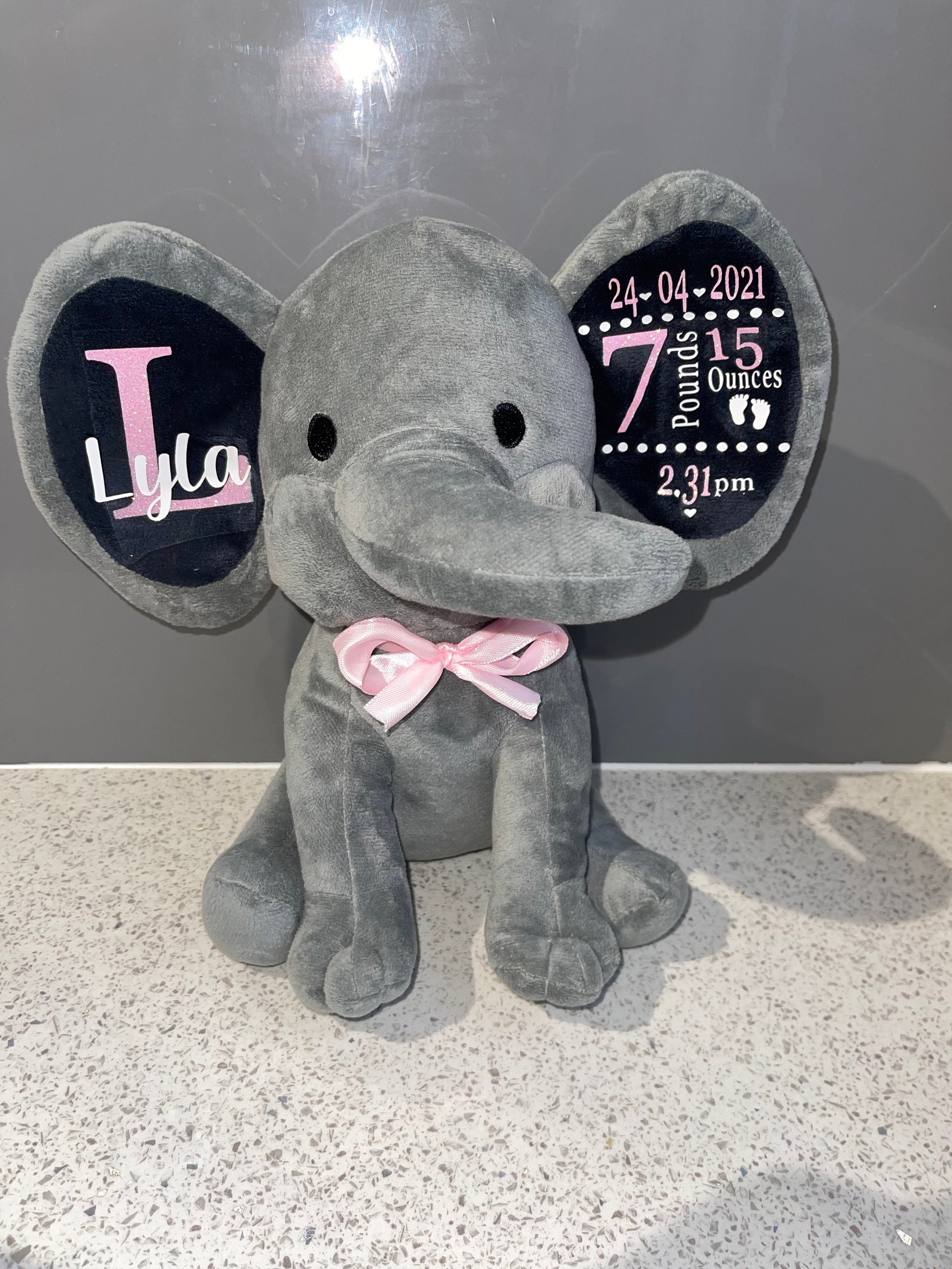 Personalised clearance elephant teddy