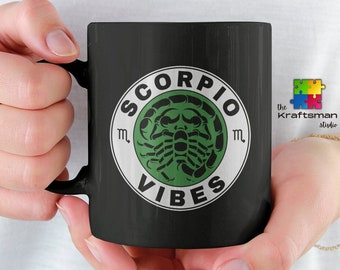 Scorpio Zodiac Coffee Mug, Scorpio Astrology Cup, Scorpio Horoscope Cup, Scorpio Zodiac Sign, Birthday Mug