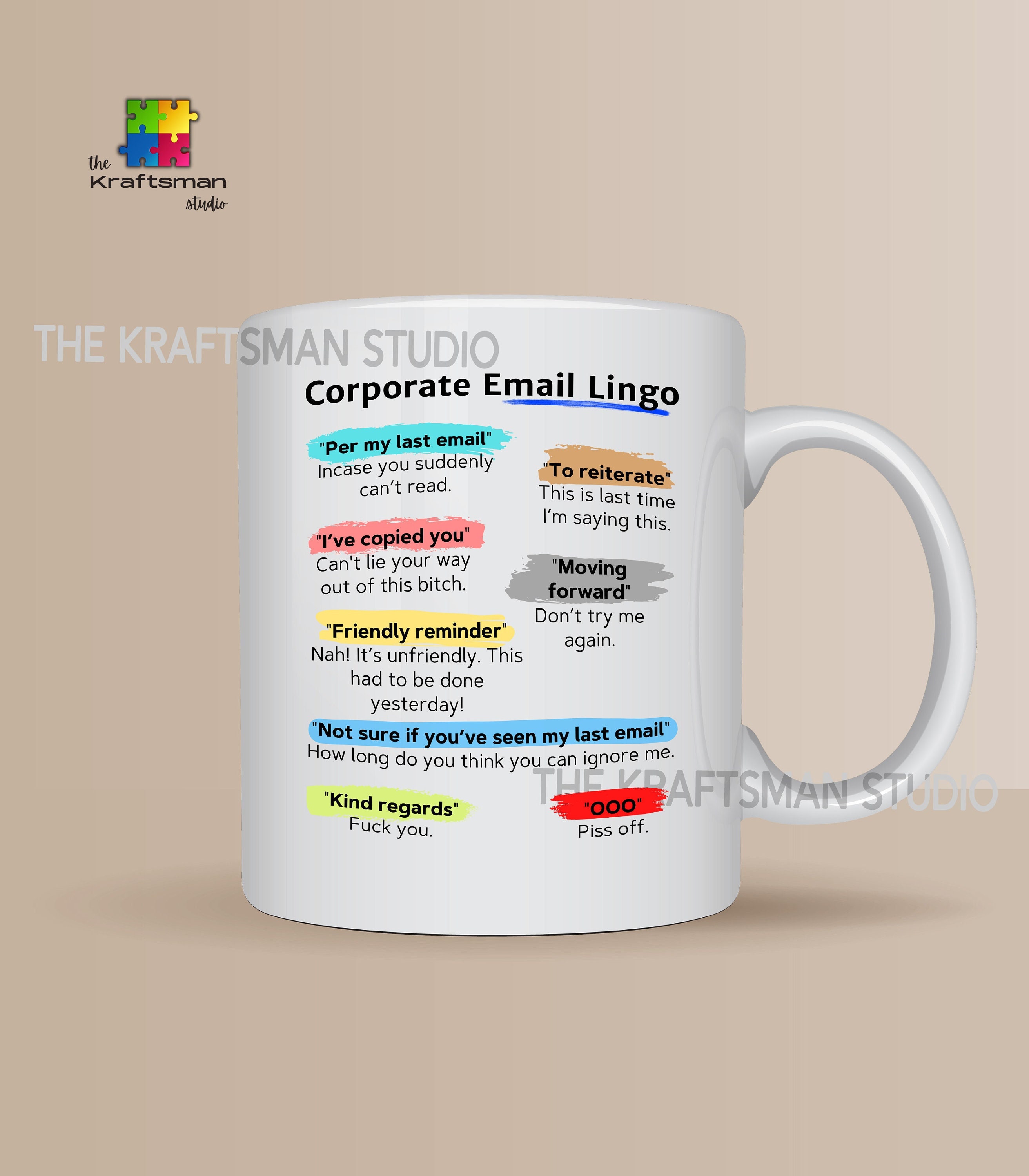 Corporate Email Lingo Fun, per My Last Email, Office Humor Gift With ...