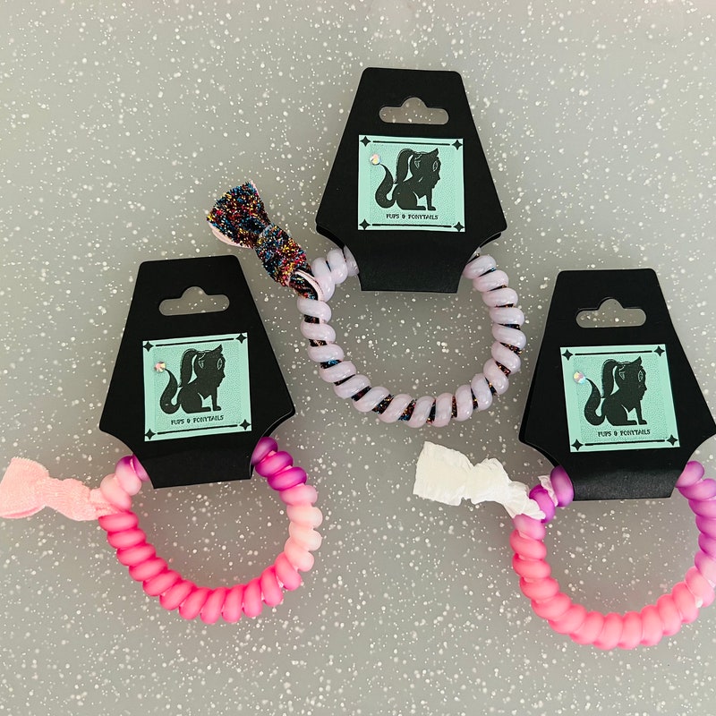 yellow ribbon hair ties