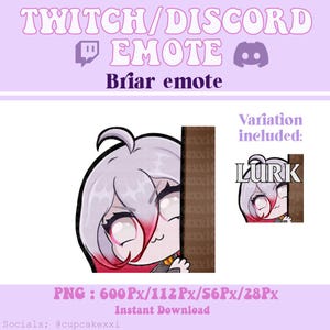 Briar emote | Variation Included; LURK | League of Legends | Twitch & Discord emote