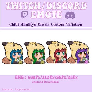 Mimikyu Onesie Chibi Emote: Twitch/Discord (Digital Download)