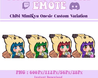 Mimikyu Onesie Chibi Emote: Twitch/Discord (Digital Download)