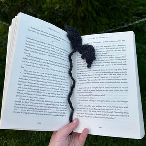 Wing Crochet Bookmark Fourth Wing Iron Flame Rider Signet Tairn Andarna Xaden Violet BookWorm Bookish ACOTAR Bat Boy Rhysand Cassian Azriel