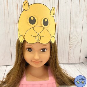 Groundhog Day Paper Hats, Printable Craft for Kids