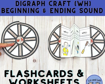 WH Digraph Craft: Flashcards & Worksheets