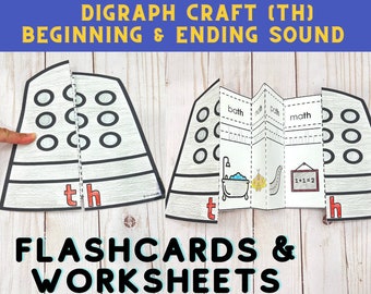 TH Digraph Craft: Flashcards & Worksheets