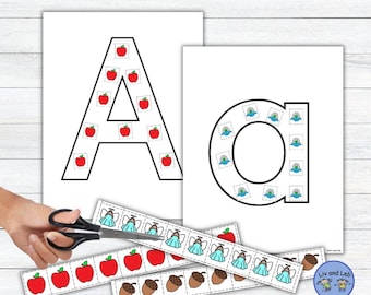 Alphabet Letters Collage- Cut & Paste Printable