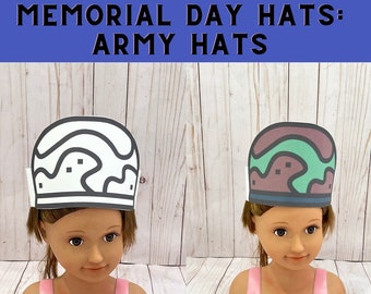 Army Paper Hat – Memorial Day Craft, Veterans Day