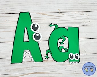 Letter A Craft- Alphabet Phonics Craft- Alligator Craft
