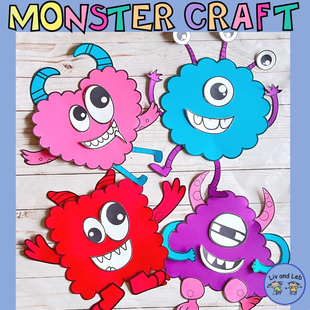 Valentine's Day Craft Love Monster Craft for Kids Etsy Valentine's Day Craft Love Monster Craft for Kids Etsy