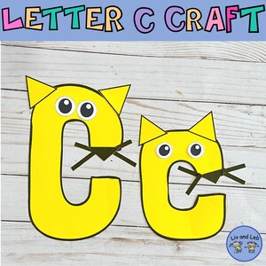Letra C Craft- Alfabeto Fonético Craft- Gato Craft