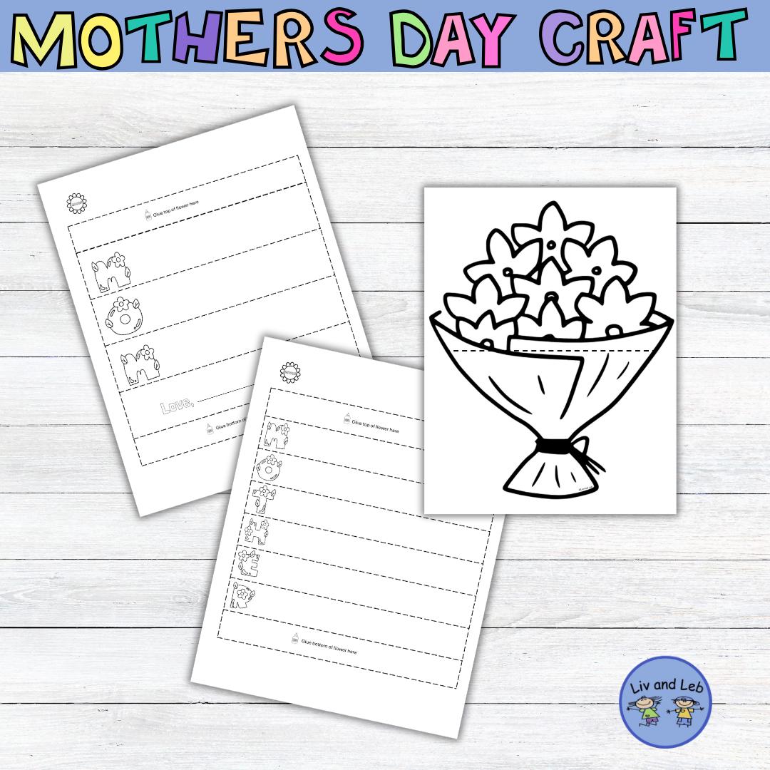 Mothers Day Paper Flower Craft - Etsy