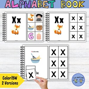 Interactive Alphabet Book for Beginning Sounds – Adapted ABC Book-Letter X