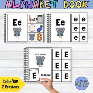 Interactive Alphabet Book- Letter E Adapted Book