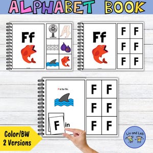 Interactive Alphabet Book- Letter F Adapted Book