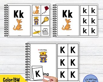 Interactive Alphabet Book for Beginning Sounds – Adapted ABC Book-Letter K