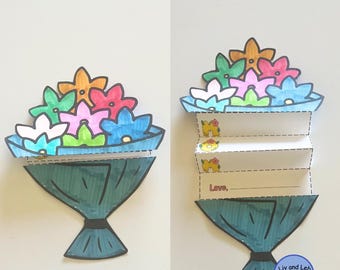 Mothers Day Paper Flower Craft