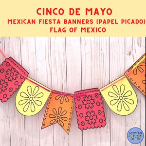 Papel Picado Banner- Cinco De Mayo Fiesta Banner