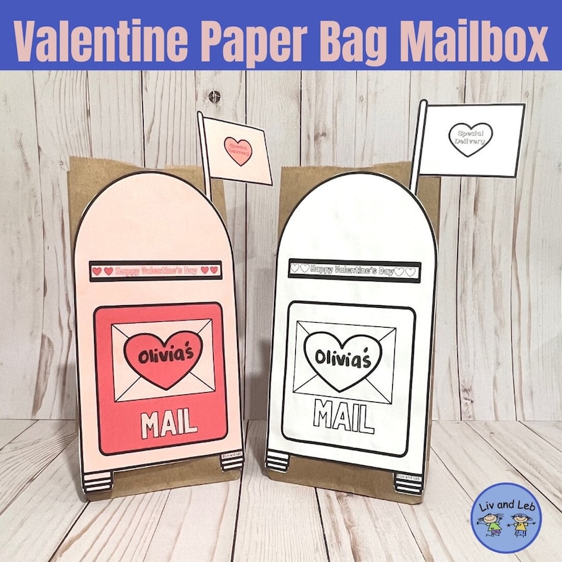 Valentine Mailbox Template Etsy