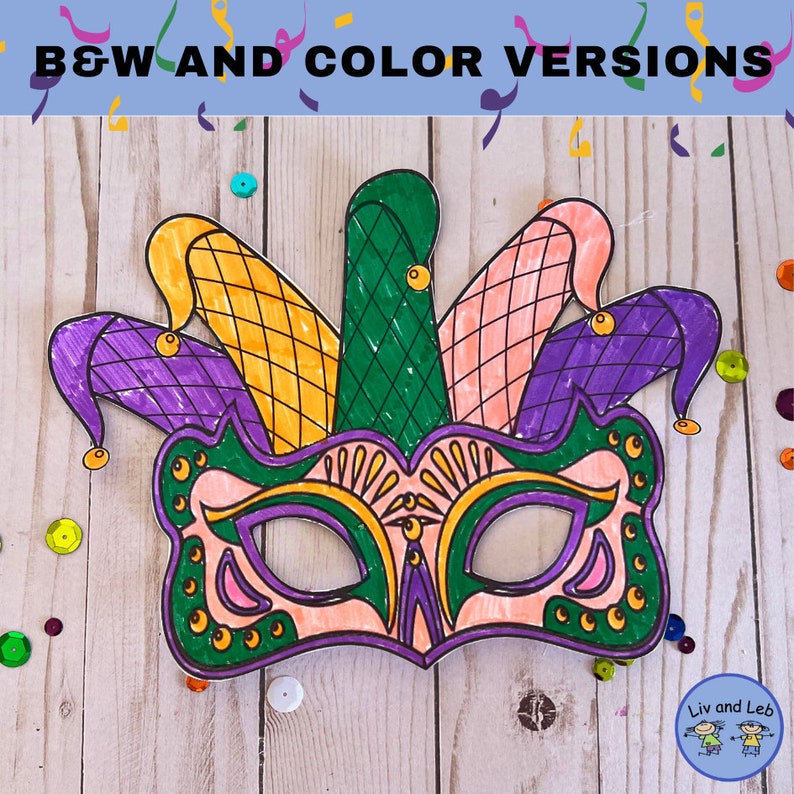 Mardi Gras Mask Etsy