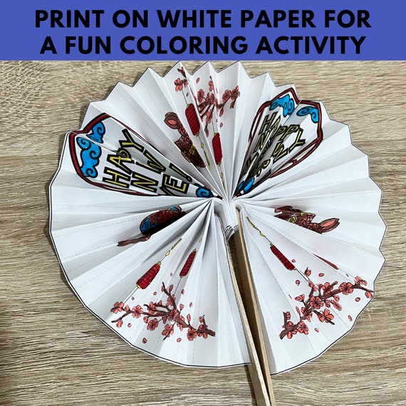 Chinese New Year Fan Craft