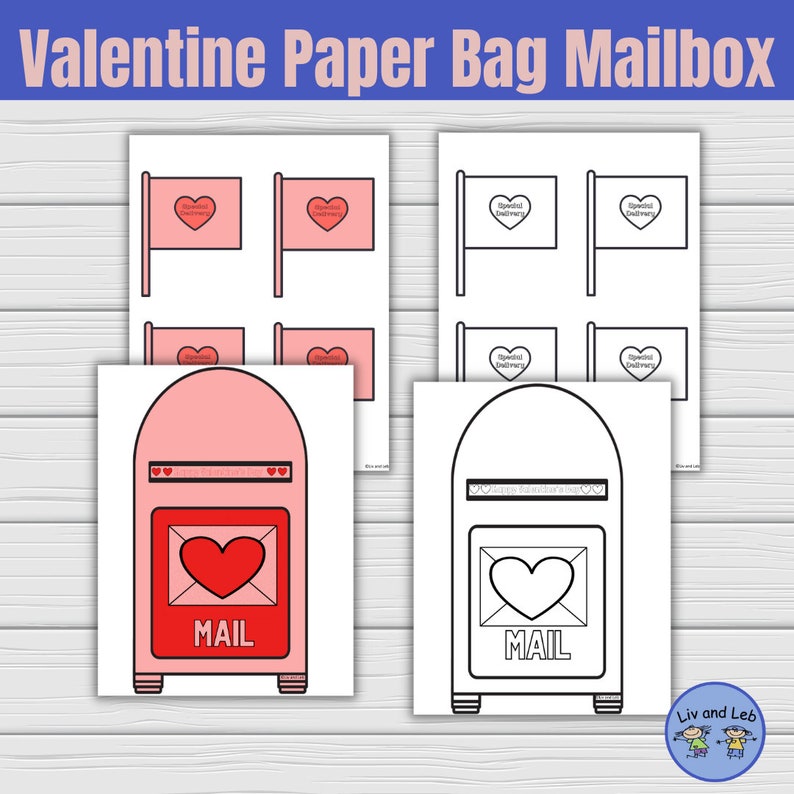 Valentine Mailbox Template Etsy