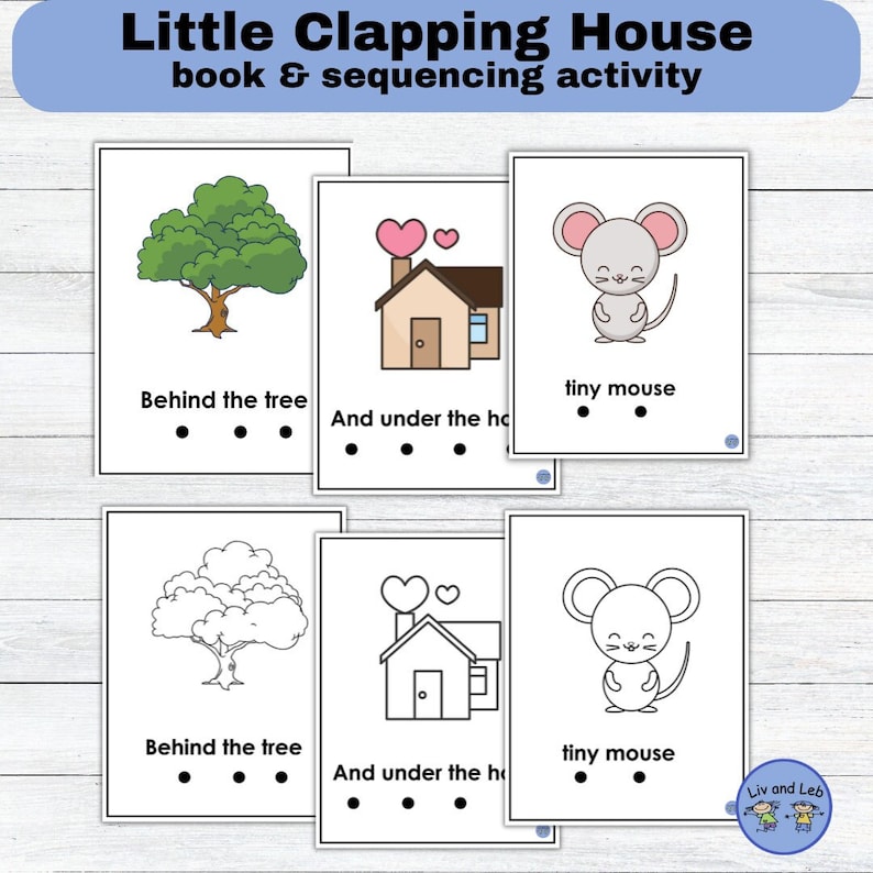 Nursery Rhyme Song Book and Sequence Activity Etsy