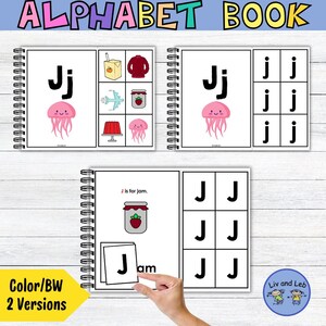 Interactive Alphabet Book for Beginning Sounds – Adapted ABC Book-Letter J