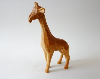 Wood Carving - Hand Carved Figure Of A Giraffe