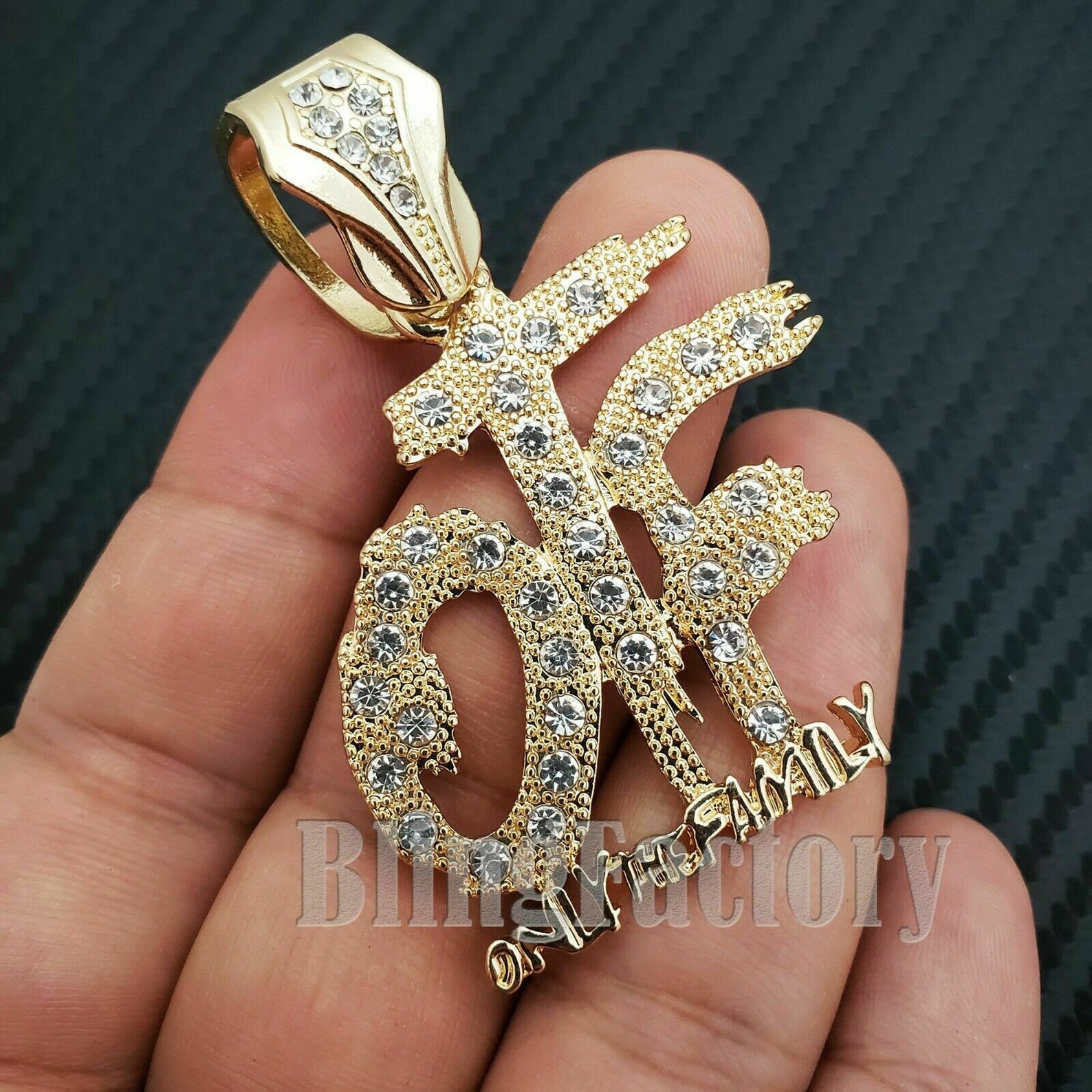Hip Hop Gold PT Only the Family OTF Pendant & 16 or Etsy