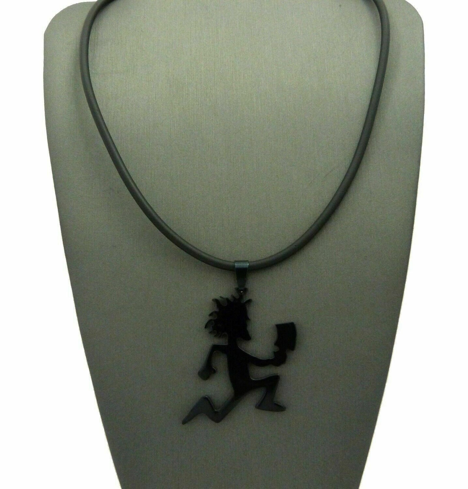 Stainless Steel Black Hatchet Man Pendant & 2mm 16 | Etsy