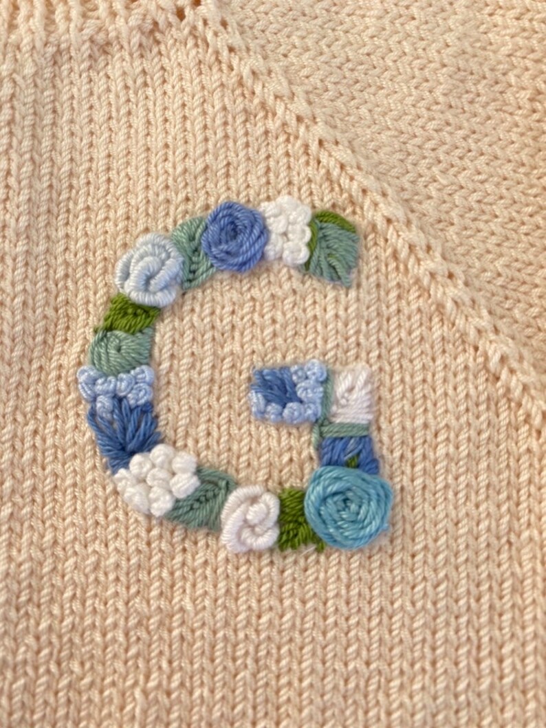 Personalized Baby Girl Cardigan, Letter Embroidered Cardigan, Custom Design Baby Sweater