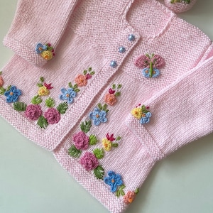 Flower Cardigan, Embroidery Sweaters, Baby Girl Clothes, New