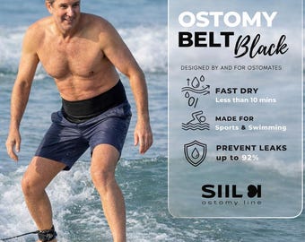 Ostomy Belt for Senior Elderly Gentle | SIIL Soft Easy Stoma Bag Support Arthritis Friendly